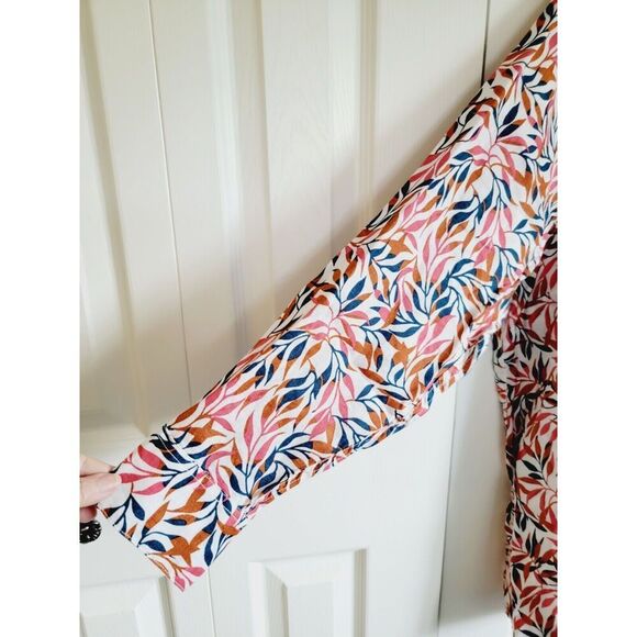 Lands End 1X 100% Linen Long Roll Tab Sleeve Button Up Women's Shirt Pckts‎ - Picture 3 of 7